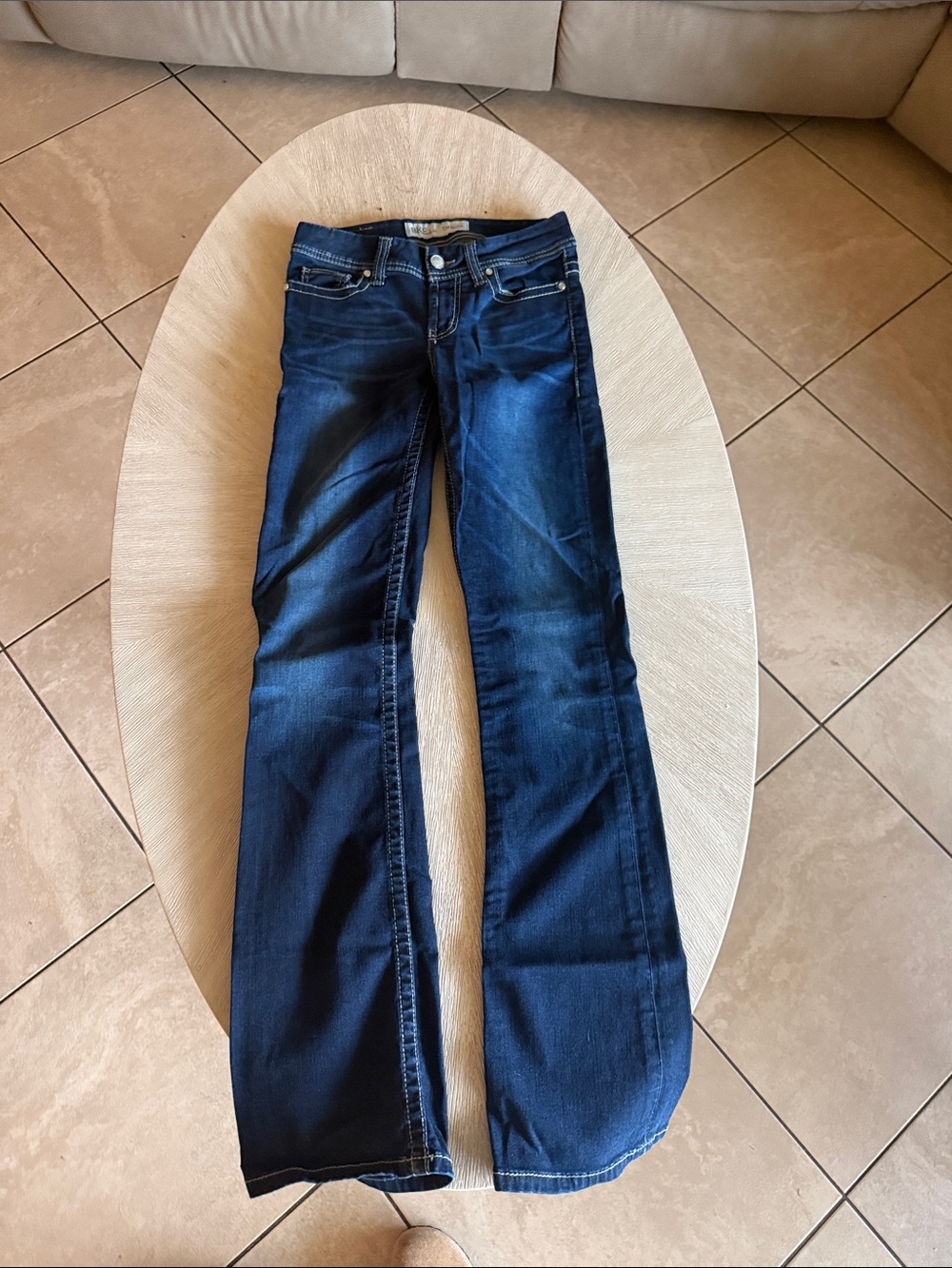 BKE Women’s Dark Blue Flare Jeans